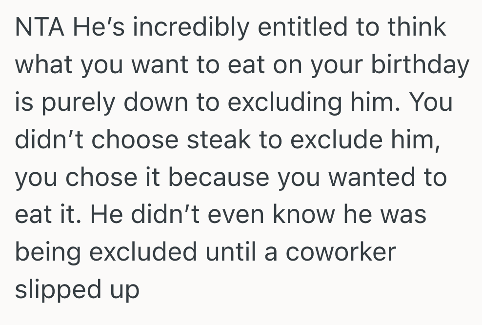 Screenshot 2025 09 15 at 7.57.32 PM Birthday Dinner Host Wanted A Steak, So She Didnt Invite Her Vegetarian Friend