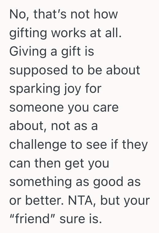 Screenshot 2025 09 15 at 8.27.46 PM Friendship Tradition Was Built On Gag Gifts, So He Felt Blindsided When His Friend Expected Something Expensive
