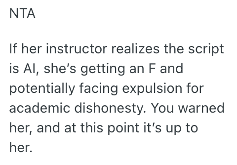 Screenshot 2025 09 16 at 11.56.30 AM Boyfriend Is Convinced The Screenwriter For His Girlfriends Group Project Used AI To Write The Script, But His Girlfriend Thinks Thats Ridiculous
