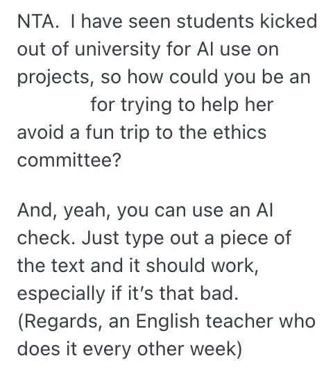 Screenshot 2025 09 16 at 11.57.24 AM Boyfriend Is Convinced The Screenwriter For His Girlfriends Group Project Used AI To Write The Script, But His Girlfriend Thinks Thats Ridiculous
