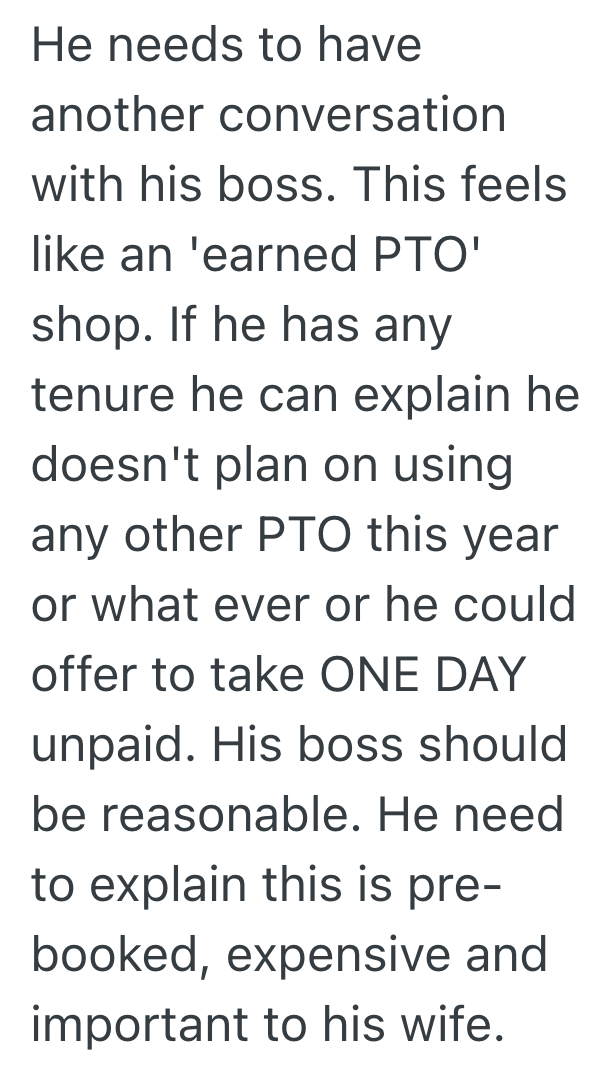 Screenshot 2025 09 17 at 10.27.40 AM Couple Books An International Trip A Year In Advance, But One Month Before Theyre Supposed To Leave, The Husbands Boss Refuses To Give Him The Time Off
