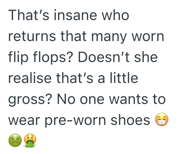 Screenshot 2025 09 17 at 10.45.25 AM Woman Wants To Return 100 Pairs Of Used Flip Flops, And Shes So Annoying That The Manager Gives In And Lets Her