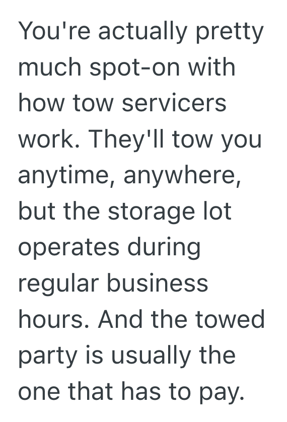 Screenshot 2025 09 17 at 4.30.04 PM Teen Employee Battled An Angry Driver Who Refused To Move His Car, But When She Fibbed About Tow Truck Rules, She Finally Got Him To Back Down