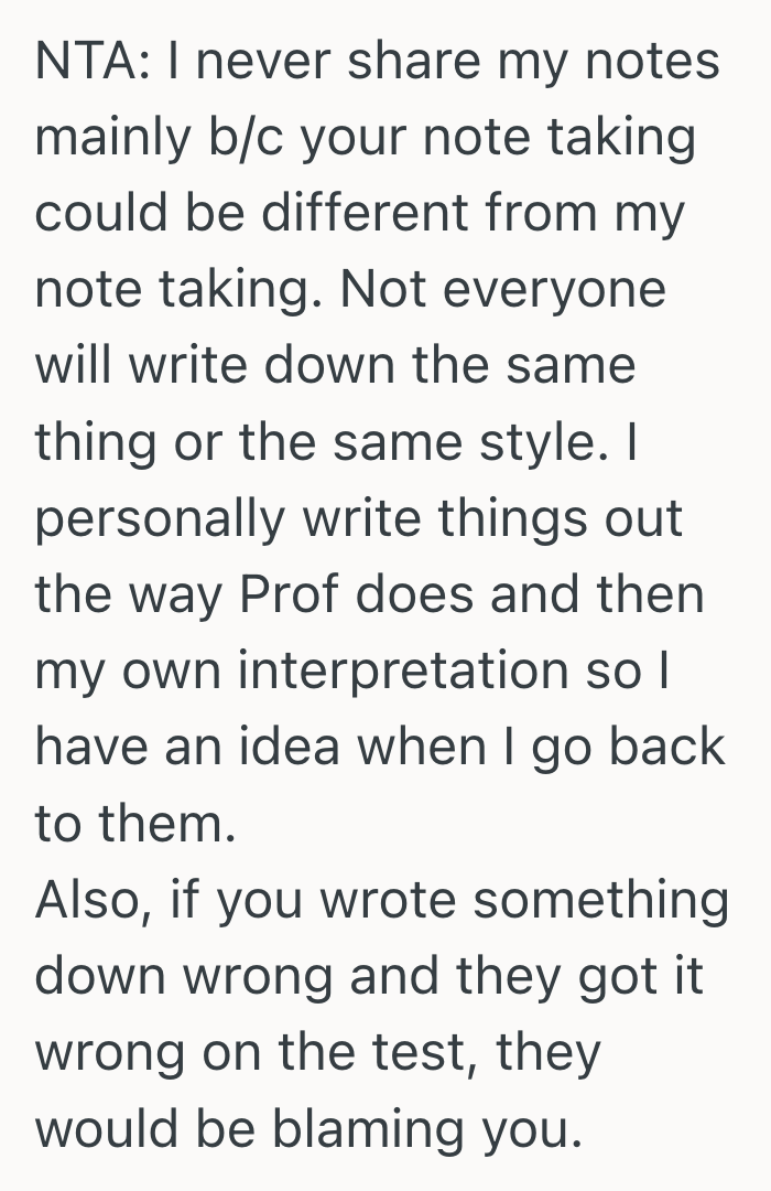 Screenshot 2025 09 18 at 1.17.20 PM College Student Shared Her Notes To Help A Classmate In Need, But Then Her Lazy Peers Tried To Take Advantage Of Her Kindness