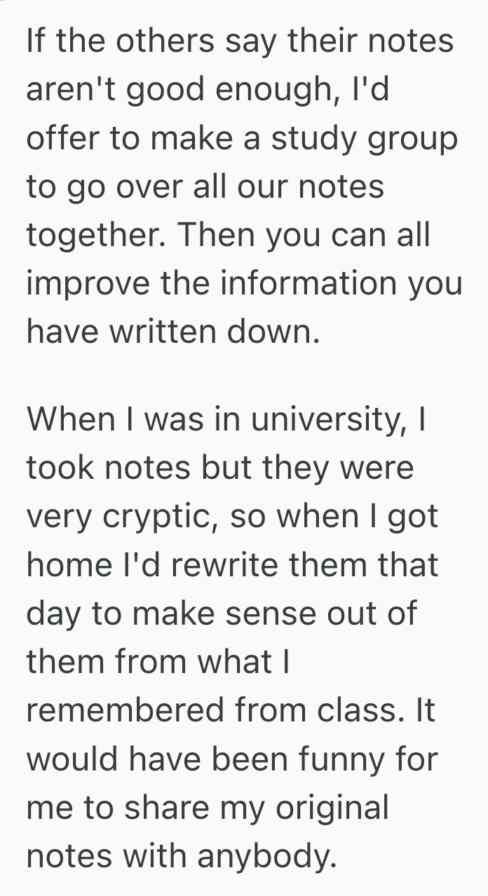 Screenshot 2025 09 18 at 1.18.40 PM College Student Shared Her Notes To Help A Classmate In Need, But Then Her Lazy Peers Tried To Take Advantage Of Her Kindness