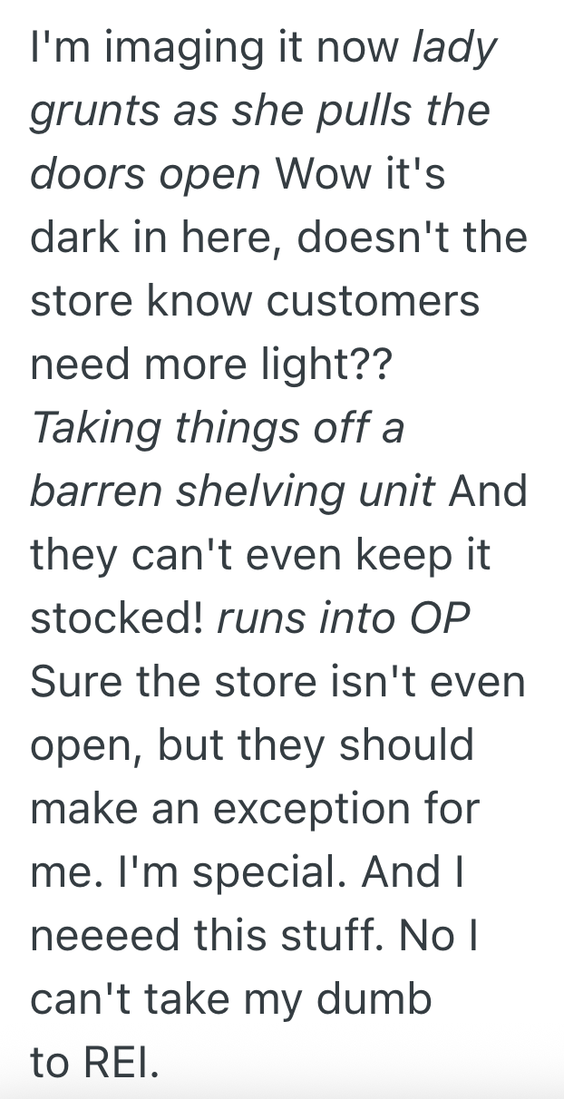 Screenshot 2025 09 18 at 10.24.19 PM Customer Wanders Into Hardware Store That Isnt Open Yet And Starts Shopping, But The Manger Has To Escort Her To The Door
