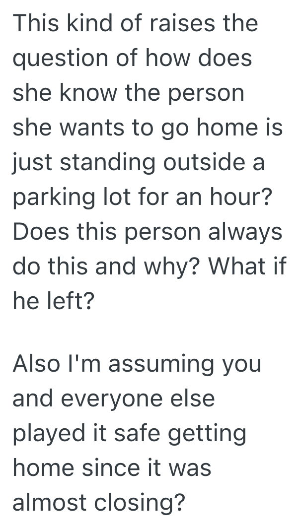 Screenshot 2025 09 18 at 4.35.59 PM Woman Calls Store At Night When Its Dark Outside, But The Employee Is Unwilling To Go Into The Parking Lot For Her