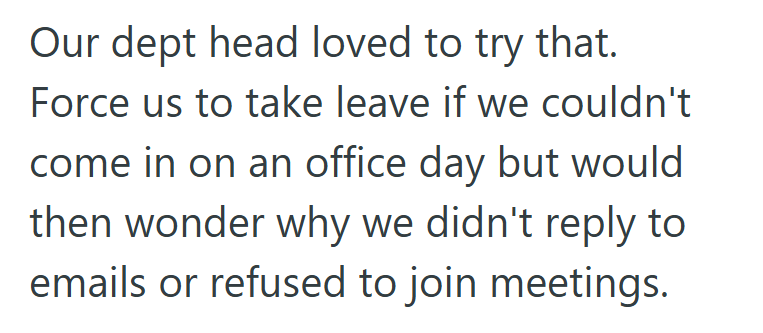 Screenshot 2025 09 19 155257 Manager Refused To Let Sick Employee Work From Home, So The Employee Took The Day Off And Refused To Do Any Work