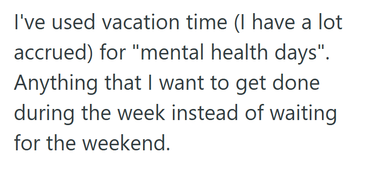 Screenshot 2025 09 19 161310 Company Refused To Accept Their Employees Request For Vacation Time Over The Holidays, So The Employee Took Personal Days Instead
