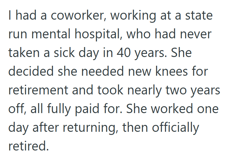 Screenshot 2025 09 19 164128 A Teacher Planned To Retire Early, But A Fellow Coworker Did The Math On His PTO Buyback And Discovered He Could Take Nearly A Year Off At His Full $80k Salary