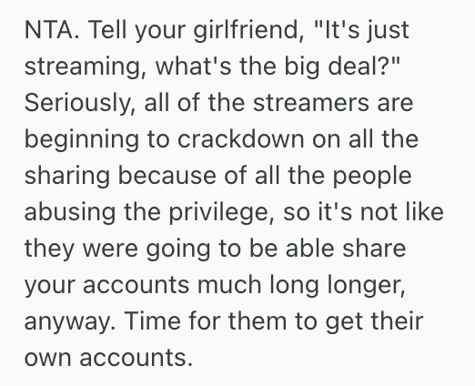 Screenshot 2025 09 19 at 8.22.36 AM Boyfriend Allowed His Girlfriends Family To Use His Streaming Services, But When He Started Getting Locked Out, He Decided To Change All Of His Passwords