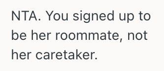 Screenshot 2025 09 19 at 9.00.27 AM Young Womans Roommate Often Needs Assistance With Things Like Showering And Opening Food, So She Is Planning To Sublease Her Room