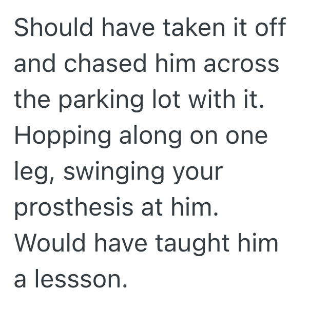 Screenshot 2025 09 20 at 11.01.33 PM Employee With Disability Was Asked By A Cop To Move His Car From The Handicap Spot, So He Showed Him His Prosthesis To Teach Him A Lesson
