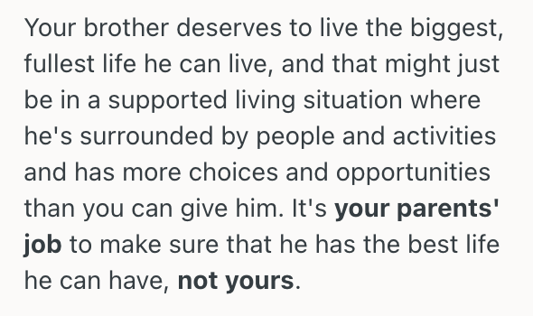 Screenshot 2025 09 20 at 11.18.59 AM Sister Is Uncertain About Being Able To Care For Her Brother Who Has Down Syndrome, And She Feels Guilty For Wanting Her Own Future