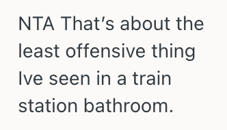 Screenshot 2025 09 21 at 11.58.11 AM Man Took Off His Shorts To Dry Them In A Train Station Bathroom, But An Older Man Approached Him And Told Him His Actions Were Inappropriate