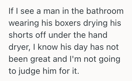 Screenshot 2025 09 21 at 11.58.49 AM Man Took Off His Shorts To Dry Them In A Train Station Bathroom, But An Older Man Approached Him And Told Him His Actions Were Inappropriate