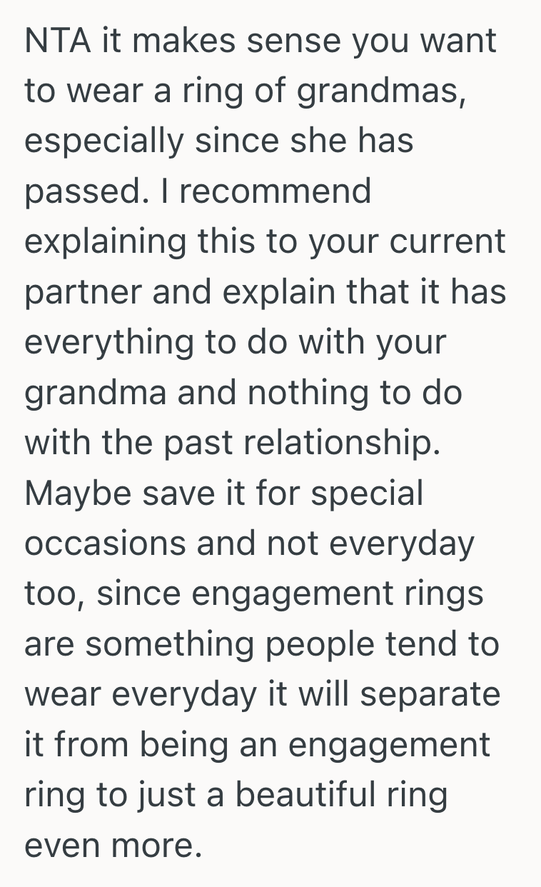 Screenshot 2025 09 22 at 12.06.32 PM Woman Found Her Grandmother’s Wedding Ring That Once Served As Her Engagement Ring, Feared Wearing It Again Would Upset Her Partner