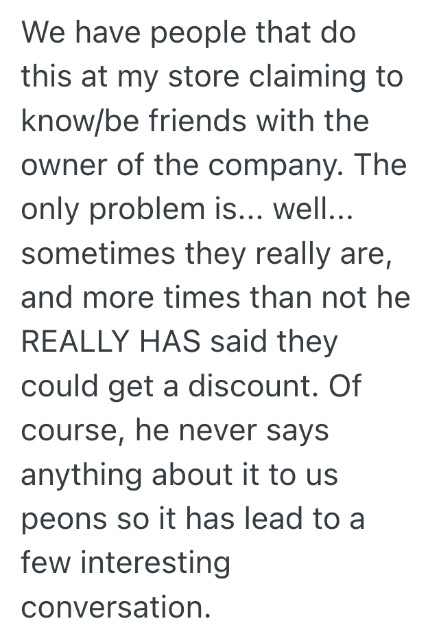 Screenshot 2025 09 22 at 5.45.23 PM Customer Tried To Pressure A Worker By Pretending To Know The Store Owner, So His Bluff Collapsed When The Worker Revealed The Owner Was His Dad
