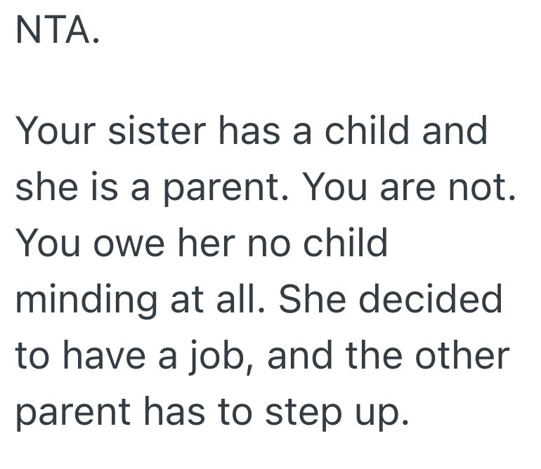 Screenshot 2025 09 22 at 9.27.07 PM Young Woman Refuses To Keep Caring For Her Niece Beyond Agreed Hours, But Her Sister Says She Should Step Up When Childcare Falls Through