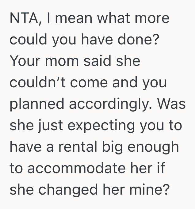 Screenshot 2025 09 23 at 11.48.49 PM Woman Reserved A Vacation Room And Parking Spot For Her Mother In Law, But Her Own Mom Is Feeling Slighted