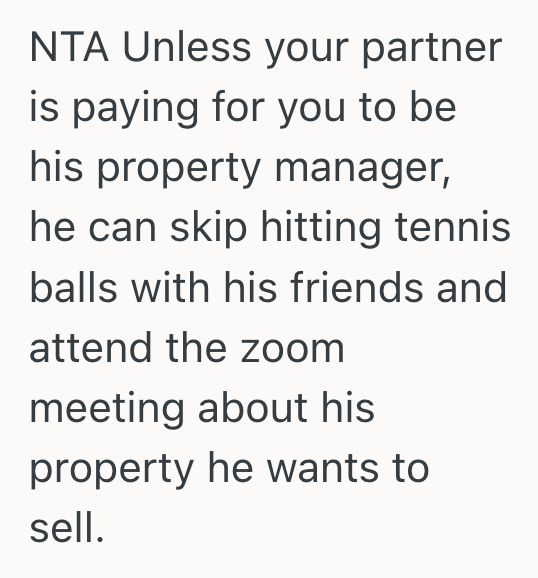 Screenshot 2025 09 23 at 12.08.59 PM Woman Tried To Support Her Boyfriend’s Airbnb Business, But When He Routinely Passed Off His Responsibilities To Play Tennis, She Realized He Was Just Taking Advantage Of Her
