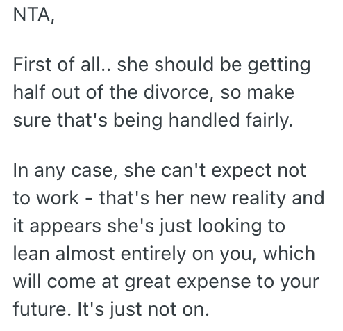 Screenshot 2025 09 23 at 2.11.04 PM Middle Aged Woman Is Getting Divorced, But Instead Of Getting A Job, She Wants Her Adult Child To Pay For Everything