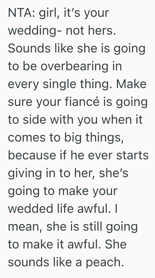 Screenshot 2025 09 24 at 11.20.47 AM Brides Future Mother In Law Has Tried To Control Every Aspect Of Her Wedding, And Now Shes Threatening Not To Attend If She Cant Pick What Music The Band Plays