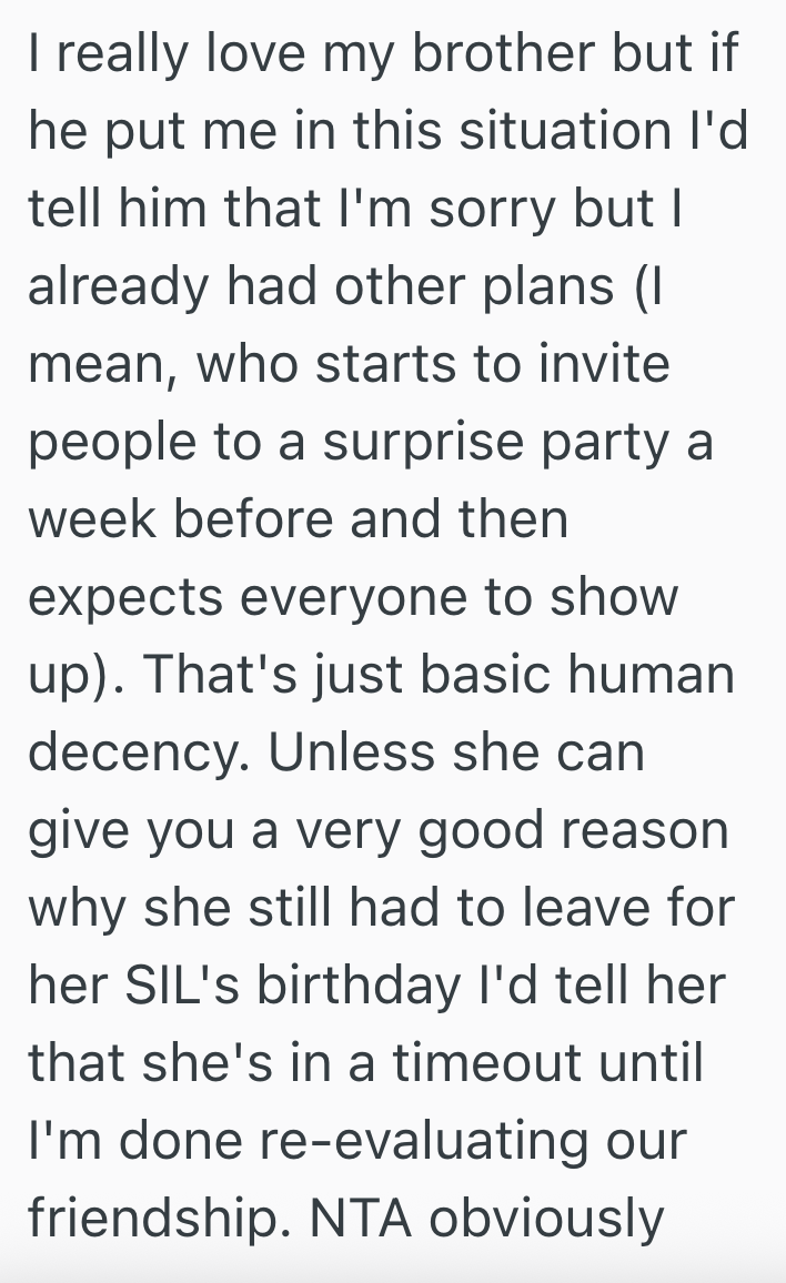 Screenshot 2025 09 24 at 12.31.26 PM Woman Plans A Trip To Visit Her Friend In Another City, But The Week Before The Visit, The Friend Makes Plans To Go Out Of Town