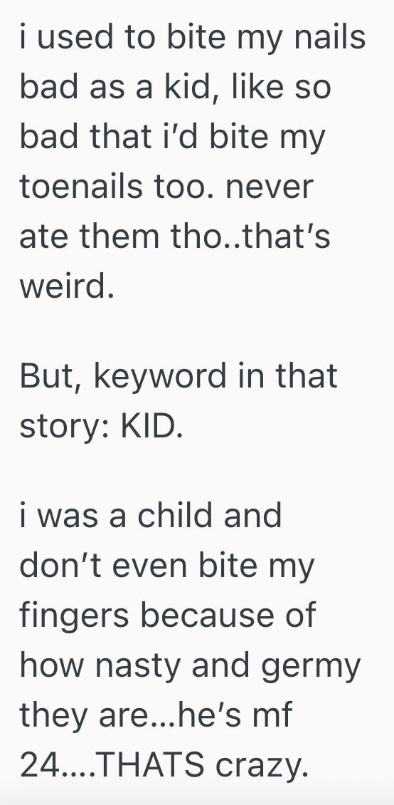 Screenshot 2025 09 24 at 2.33.01 PM Woman Catches Her Boyfriend Snacking On His Toenails, So She Tells Him To Brush His Teeth And Threatens To Break Up With Him