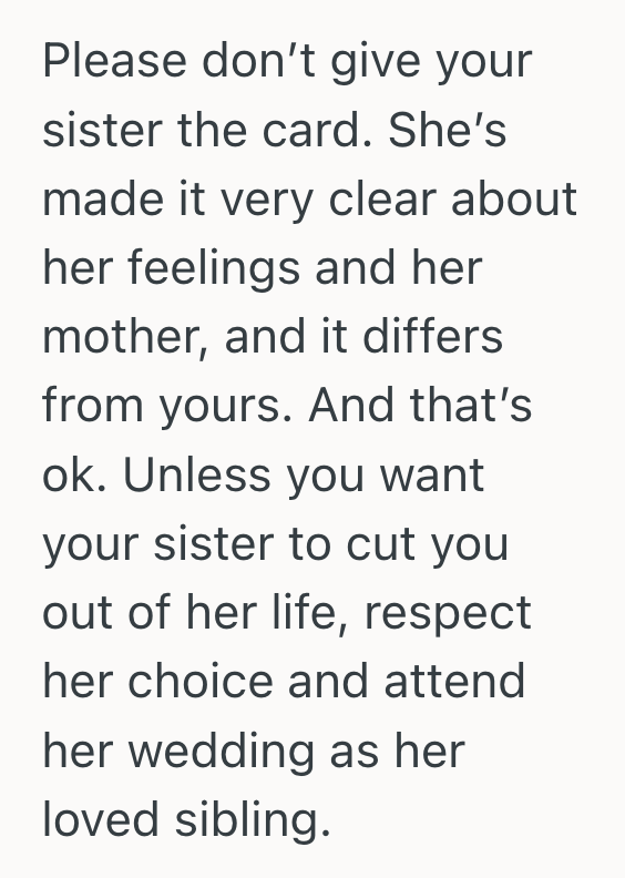 Screenshot 2025 09 24 at 2.49.20 PM One Woman’s Sister Cut Off Their Mother Years Ago, So When Their Mom Asked Her To Deliver A Gift To The Bride, It Left Her Caught In The Middle Of A Dramatic Family Feud
