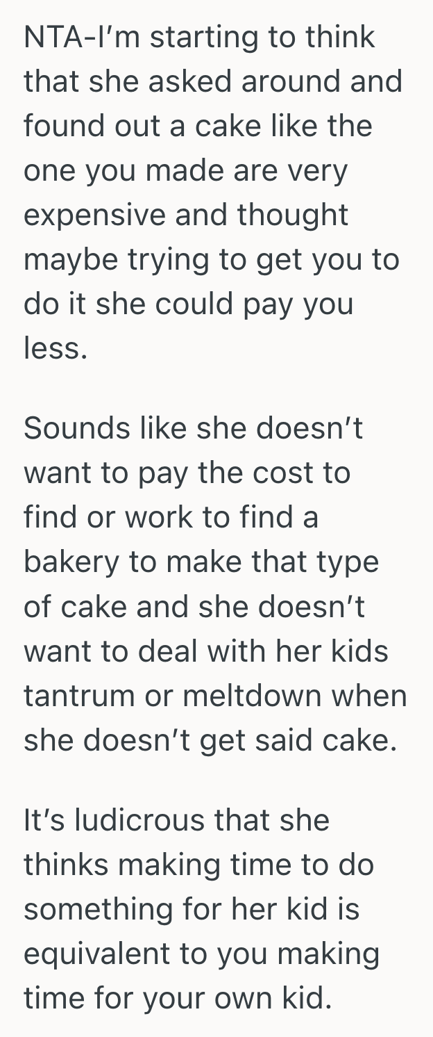 Screenshot 2025 09 24 at 3.06.51 PM Hardworking Mom Made A Stunning Cake For Her Daughter’s Birthday, So Another Parent Tried To Force Her Into Making One For A Child She Hardly Knew