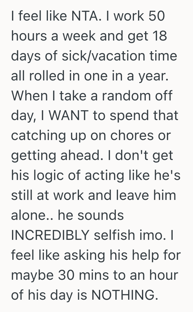 Screenshot 2025 09 24 at 4.23.28 PM Wifes Hubby Took Sick Days Just To Game All Day, And She Got Angry When He Refused To Help For Even One Hour