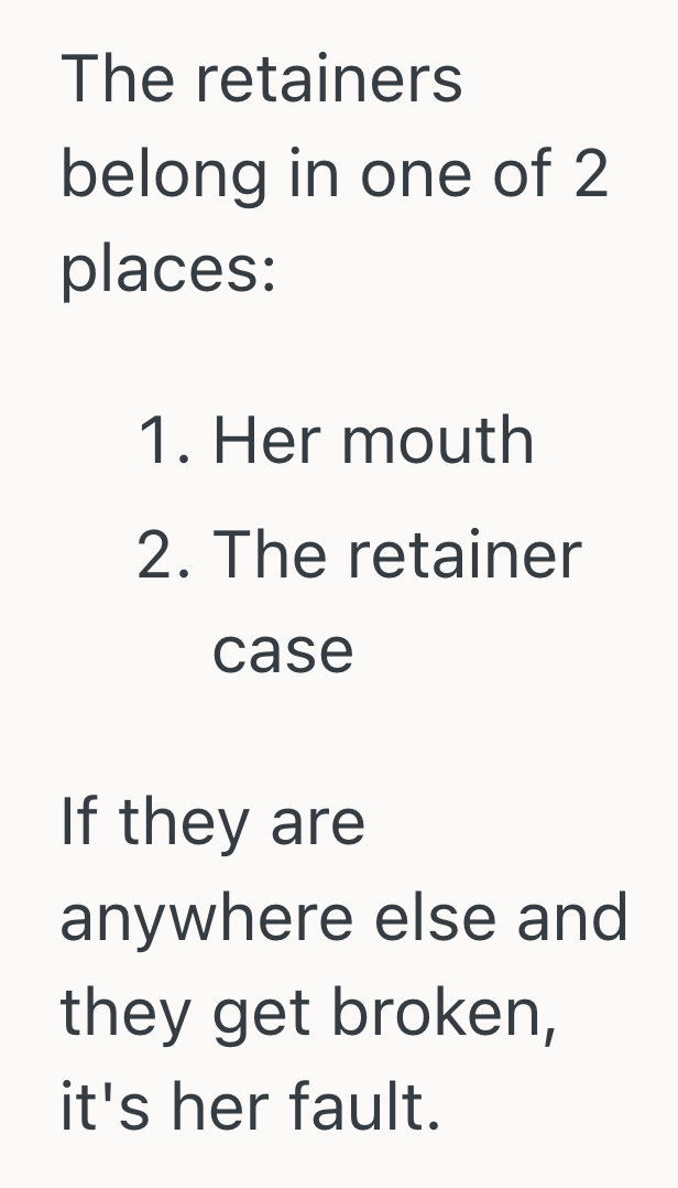 Screenshot 2025 09 24 at 4.36.23 PM Teenager Accidentally Broke Her Sister’s Retainer After It Was Left On The Floor, But Instead Of Admitting Her Sister Was At Fault Her Parents Expected Her To Cover The Entire Cost