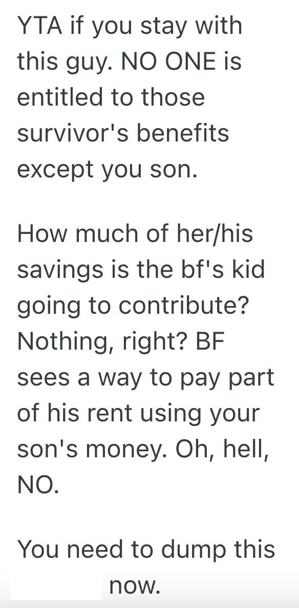 Screenshot 2025 09 24 at 6.37.24 PM Teenage Boy Gets $1100 A Month In Survivor Benefits, But His Moms New Boyfriend Thinks That Money Should Be Used To Pay For Household Expenses