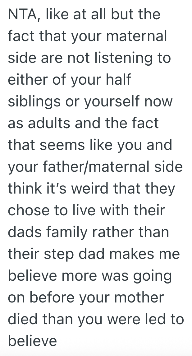Screenshot 2025 09 24 at 7.42.00 PM Womans Half Siblings Want Nothing To Do With Her Or Her Dad, But Their Grandparents Keep Trying To Force A Family Reunion