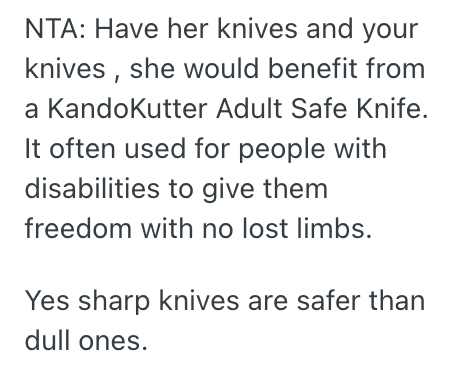 Screenshot 2025 09 25 at 1.44.20 PM Husband Has A Habit Of Sharpening Their Kitchen Knives Regularly, So His Wife Deliberately Blamed Him When She Cut Herself While Preparing Food