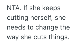 Screenshot 2025 09 25 at 1.45.19 PM Husband Has A Habit Of Sharpening Their Kitchen Knives Regularly, So His Wife Deliberately Blamed Him When She Cut Herself While Preparing Food
