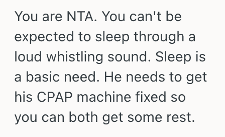 Screenshot 2025 09 25 at 5.07.11 PM Wife Gets Constantly Woken Up By The Whistling Sound Of Her Husbands CPAP Machine, So She Wakes Him Up To Fix The Problem