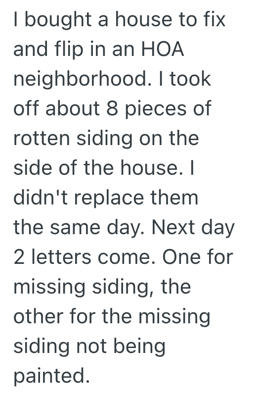 Screenshot 2025 09 27 at 3.39.39 PM Homeowner Receives A Notice From The HOA That He Needs To Replace The Siding On His House, So He Makes The Process Take A Long As Possible
