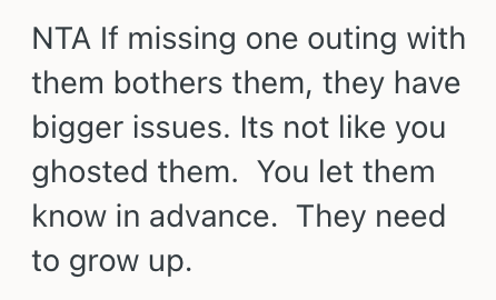 Screenshot 2025 09 27 at 7.28.21 PM Woman Chose To See Old College Buddies Over A Scheduled Hangout With Her Hometown Friends, So Now Shes Dealing With Upset People Who Felt Left Behind