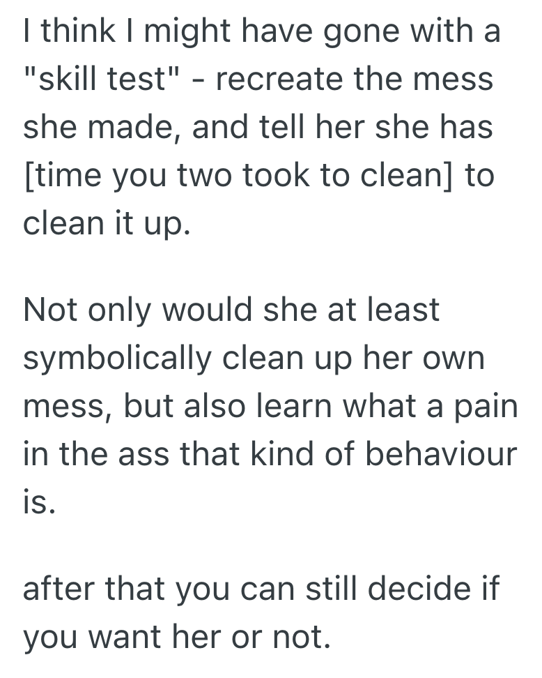 Screenshot 2025 09 28 at 10.19.22 PM Clothing Store Worker Spend Ages Cleaning A Change Room After A Messy Customer, So When She Came Back With Her Resume, She Rejected And Lectured Her