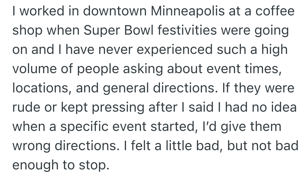 Screenshot 2025 09 28 at 9.54.26 PM Employee Keeps Getting Bombarded By People By Who Ask For Directions, But When He Explains He Doesnt Know, They Dont Listen
