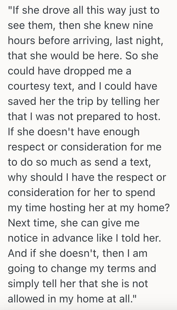 Screenshot 2025 09 29 at 10.12.39 AM Womans Exs Mom Shows Up At Her Door Unannounced Because She Wants To See Her Grandkids, But The Kids Mom Refuses To Answer The Door