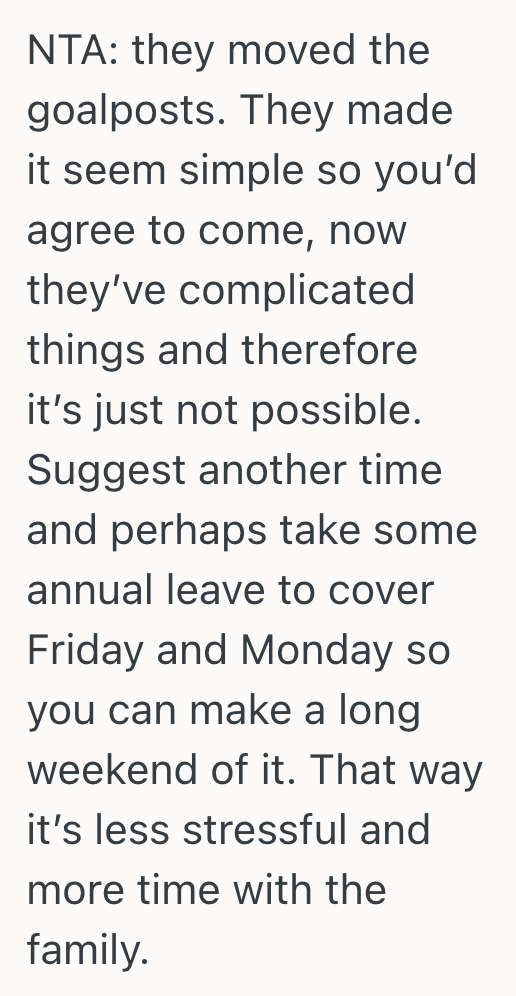 Screenshot 2025 09 29 at 11.47.10 AM Couple Is Invited To Go Camping With Family, But Now That The Camp Location And Travel Plans Have Changed, They No Longer Want To Go