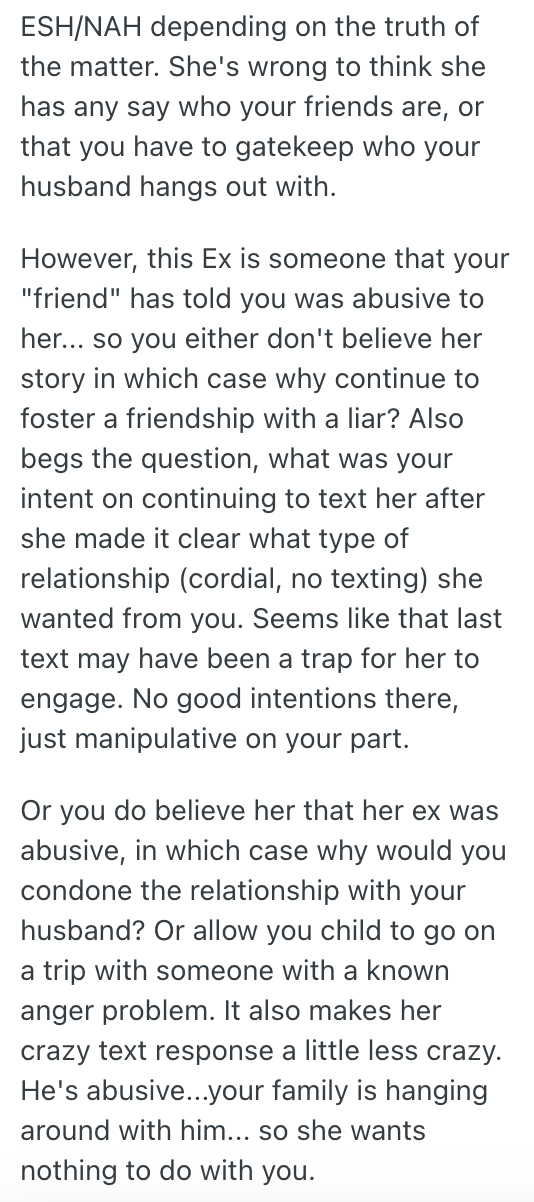 Screenshot 2025 09 29 at 8.08.53 PM Womans Husband Became Friends With The Dad Of One Of Their Childrens Friends, But The Mans Ex Disapproves Of Their Friendship