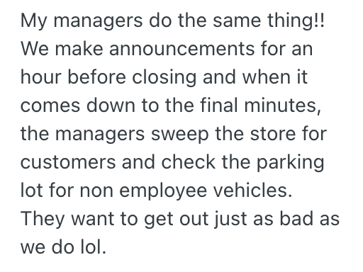 Screenshot 2025 09 29 at 8.10.19 AM Cashier Was Working A Closing Shift, But When A Customer Hadnt Checked Out Yet, She Watched Her Manager Handle The Situation With A Clever Announcement