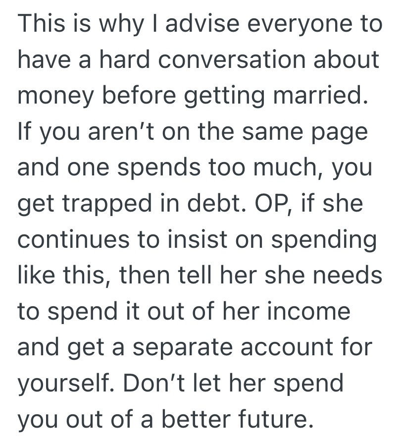 Screenshot 2025 09 30 at 10.29.41 AM Man Wants To Cut Back On Spending So He And His Wife Can Save Up For A Down Payment On A House, But His Wife Doesnt Want To Stick To A Budget