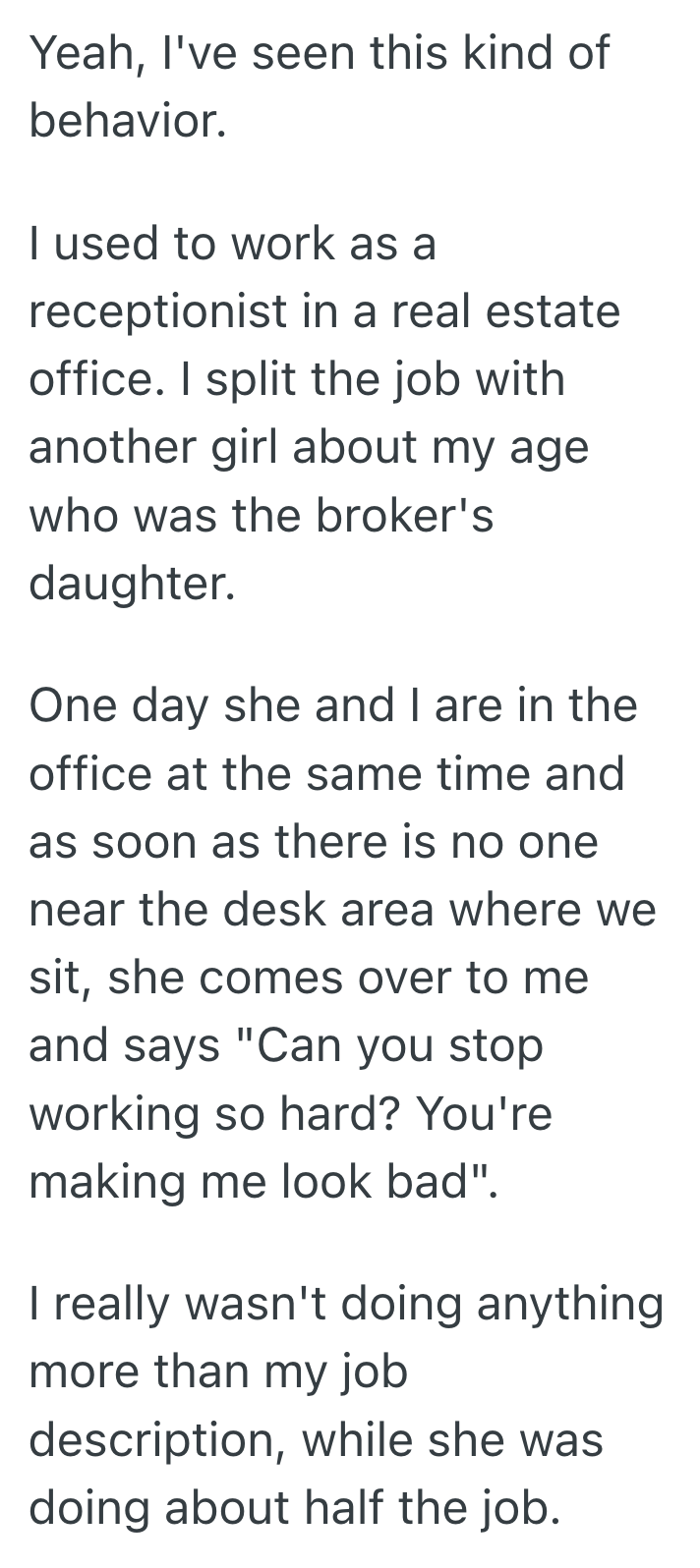Screenshot 2025 09 30 at 2.37.26 PM Hardworking Employee Returned To Her Old Job And Faced Jealous Coworkers, But The Extra Overtime Ended Up Working In Her Favor