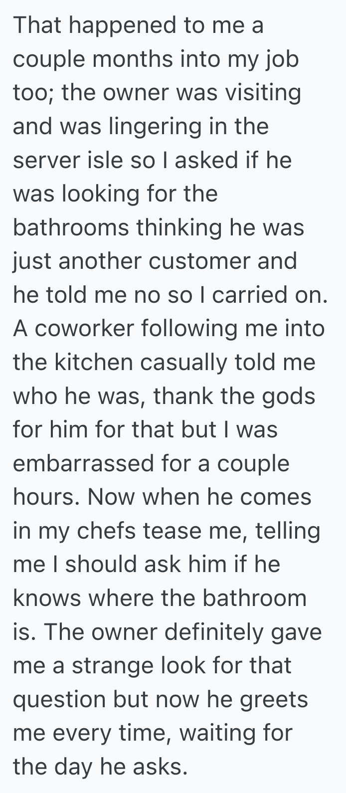 Screenshot 2025 09 30 at 4.46.59 PM Restaurant Manager Was Suspicious When A Stranger Asked About Her Employee’s Schedule, But When She Realized He Was The Buildings Landlord, A Tense Moment Turned Into Laughs All Around