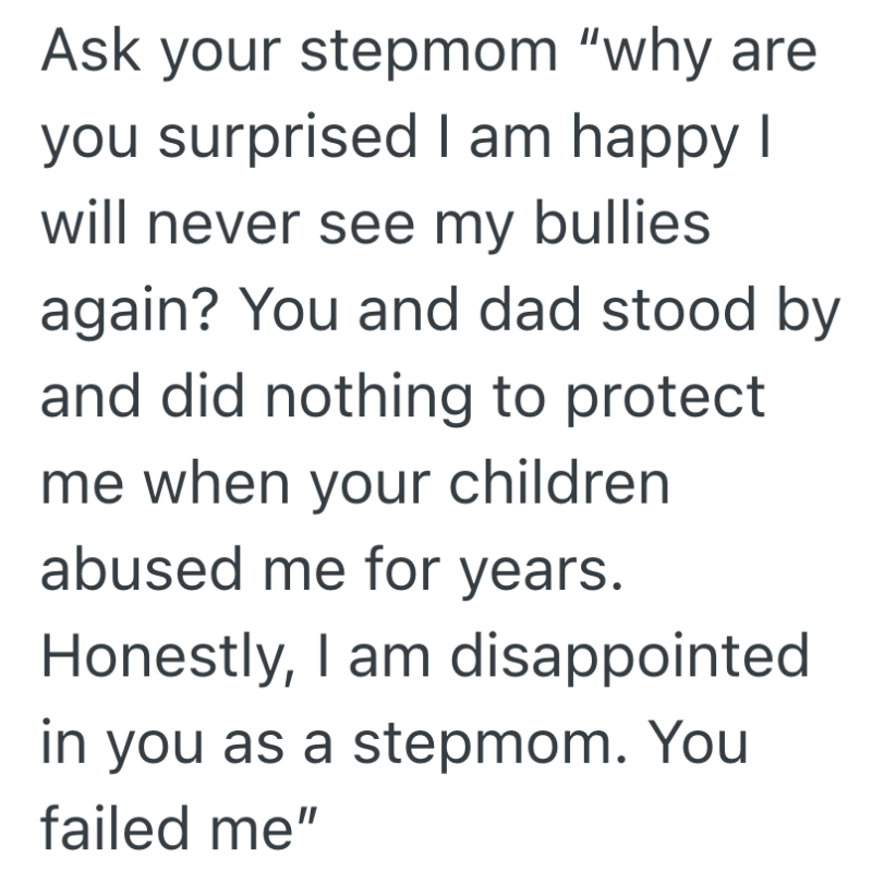 Screenshot 2025 09 30 at 9.16.02 AM e1759238177295 Teen Feels Relieved Her Abusive Stepsiblings Will Never Move Back Home, But Her Stepmom Is Hurt She Isn’t Sad About It
